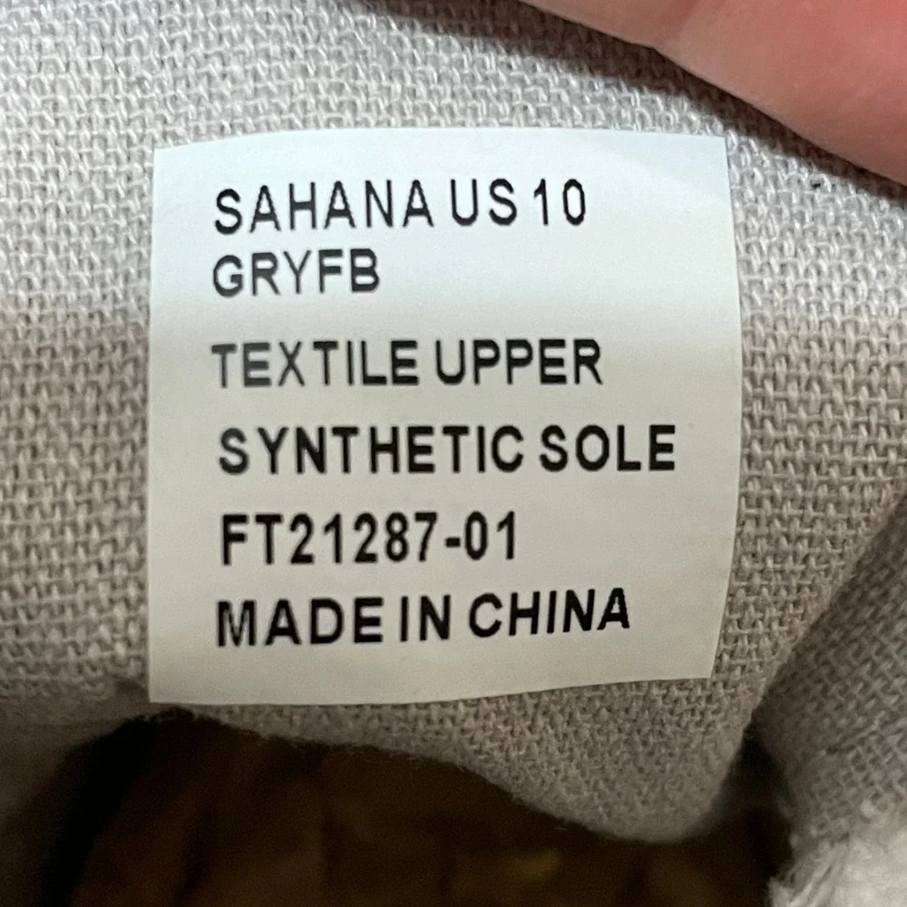 True Religion Sahana Gray Canvas Lace Up Sneakers Shoes Women's US 10‎ NWOT